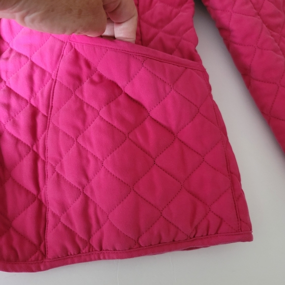 Villager by Liz Claiborne pink quilted jacket size M button front lightweight - Picture 5 of 10